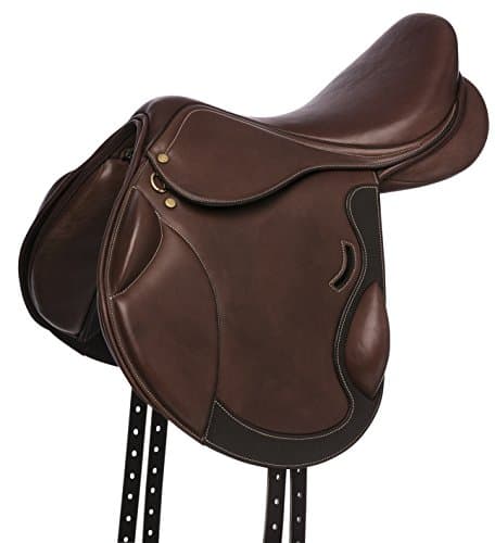 Selle cross country Eric Thomas en cuir souple grainé