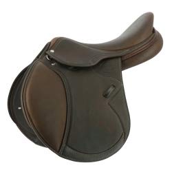 Selle d'obstacle Eric Thomas DTA en cuir de veau avec arçon en hêtre
