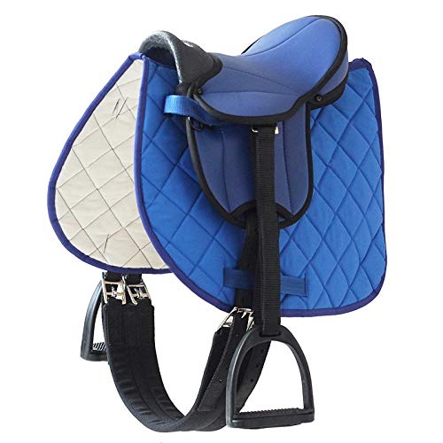 Selle bleue german riding pour poney